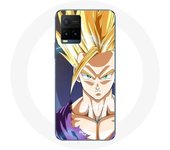 Coque pour Vivo Y21s 2021 / Y21 2021 Dragon Ball Manga Anime Sangoku Visage énervé