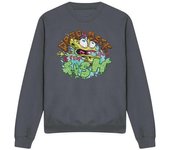 Sudadera unisex para adultos con diseño de Bob Esponja y caída libre XL carbón