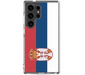 Coque Téléphone - Samsung - Galaxy S24 - Drapeau Serbie - Souple - Multicolore