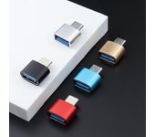 Adaptador USB tipo C a USB para Android, convertidor OTG, disco U, teléfono móvil, computadora Android, tableta. Type-C to USB [Black]