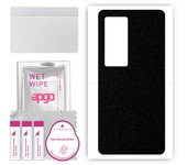 apgo Protective Skin Sticker for the back compatible with Vivo X60 Pro Plus, Wrap Film, Foil, Vinyl - Pattern Matte Black