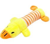 Juguetes de peluche para perros, pato volador rectangular, interactivo, divertido, lindo, resistente a las mordeduras, peluche suave para mascotas.