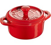 Cocotte de cerámica Staub redonda de 10 cm, color cereza 40511-236 rojo