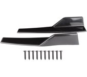 Par de faldones laterales universales, divisores de balancines, alerones laterales, difusor de ala, kit de carrocería para coche, negro brillante