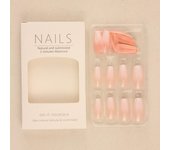 Wearable Manicure Ballerina False Nail Square Head Press on Nails French Fake Nails  Women