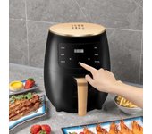 Freidora de Aire Eléctrica Multifuncional 4.5L Sin Aceite Horno de Convección Freidora en Oferta Máquina Aerogrill para Cocina 110V/220V us verde