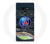 Coque Samsung Galaxy Note 9 psg logo stade nuit tour eiffel