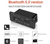 Placa decodificadora de reproductor MP3 inalámbrico Bluetooth 5,0, amplificador de 6W, módulo de Audio DC 5V, USB, TF, Radio FM