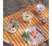 Vajilla plegable ultraligera para acampar al aire libre, cuenco portátil, plato de cena, filtro de café, embudo, taza de agua, juego de vajilla de calidad alimentaria