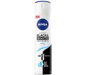 Nivea Invisible Pure Antitranspirante Spray, 5.1 fl oz - Fórmula transparente avanzada para 48 horas de frescura y protección contra olores sin manchas