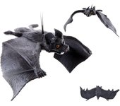 Decoración colgante de murciélago, colgante de Animal simulado de Halloween, accesorios de Casa Encantada, juguetes aterradores y difíciles small negro