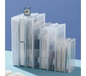 Organizador de documentos de plástico transparente A4 - Cajón de oficina para archivos de papel