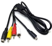 Cable compatible con Sony con terminal S Cable de video para videocámara Sony Sony Cable AV para videocámara Handycam [wumio] 1,5 m VMC-15FS