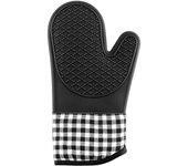 Guantes de horno aislantes, 1 pieza, guantes de silicona resistentes al calor, herramientas para hornear en microondas, herramienta de cocina para el hogar resistente a altas temperaturas negro