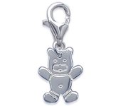 Les Trésors De Lily [F4968] - Colgante Charm 'Teddy' Plata - 13x9 mm plata