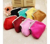 Monedero para mujer, monedero pequeño de color caramelo, cartera de mano, monedero, bolsa para guardar pintalabios, minimonedero para mujer color rosa