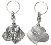 Bóxer, Bóxer Alemán III - Colgante de perro plateado, adorno para bolso, colgante para mochila de la marca Art-Dog plata