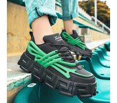 Zapatos de hombre, zapatos deportivos informales, zapatos antideslizantes, zapatillas suaves y cómodas, zapatos de plataforma, aumento de zapatos informales para hombre 39-45 39 bronceado