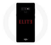 Coque pour Samsung Galaxy Note 9 Elite Saison 5 Logo Rouge Fond Noir