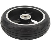 Rueda trasera para patinete de 5,5 pulgadas, con neumático de goma, cubo de aleación de aluminio, absorción de impactos, antideslizante, para patinete trasero