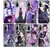 Funda de silicona para teléfono Anime Demon Slayer Kanao Shinobu sama para Xiaomi Redmi Note 11 10 9 8 Pro 11T 10T 10S 9S 8T 9 9A 9C 9T Negro Redmi 8