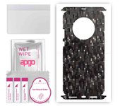 apgo Protective Skin Sticker for the back+sides compatible with Huawei Mate 40 Pro, Full Wrap Film, Foil, Vinyl - Pattern Carbon Black Pixel