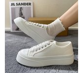 Zapatos de lona para mujer, zapatos de verano clásicos, nuevos zapatos de placa de aireación de color sólido, zapatos casuales de moda blancos 35