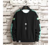 Suéter de cuello redondo para hombre, versión coreana de otoño, tendencia de primavera y otoño, top informal holgado M naranja