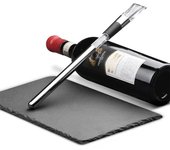 Argent Refroidisseur de vin, bâton de refroidissement de bouteille de vin en acier inoxydable 3 en 1 avec aér