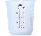 Taza medidora OXO de silicona apta para microondas, tamaño pequeño, 250 ml blanco