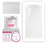 apgo Protective Skin Sticker for the back+sides compatible with Samsung Galaxy A32 4G, Full Wrap Film, Foil, Vinyl - Pattern Matte Transparent