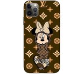 Funda Maniacase para Iphone 13 pro max minnie Disney Lv marrón