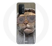 Coque pour Oppo A54 5G Chat avec une capuche photo drole Animaux