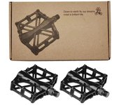 2 pedales de bicicleta de aleación de aluminio para bicicleta de montaña, piezas de reparación negras, accesorios
