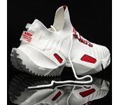 Zapatillas de deporte masivas, calcetines, zapatos deportivos para hombre, zapatos deportivos blancos para hombre, zapatillas deportivas de punto rojo para correr, gimnasio 39