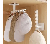 Perchero de pared multiusos sin necesidad de taladrar, ideal para el hogar, dormitorio, armario, organizador de ganchos para sombreros. blanco