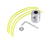 Cabezal de corte universal de aluminio con juego de hilo para desbrozadora, accesorios para cortadora de césped