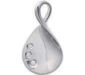 Les Trésors De Lily [G7833] - Pendentif Argent 'Déesse' Blanc argenté - 15x28 mm blanco