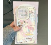 Funda con lazo de unicornio para iPhone 15/14/13/12/11/PRO/PROMAX/XSMAX/XR/XS Apple X