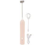 Batidora de huevos pequeña para el hogar, minilicuadora multifuncional, batidora eléctrica de mano, batidora para hacer espuma L(for 6.5-9kg) albaricoque