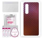 apgo skin sticker film foil vinyl for the BACK compatible with Oppo Find X2, scratch-resistant, easy to install - Carbon Chameleon CAKA5