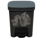 Cubo de Basura Delgado Rectangular Cubo de Basura Delgado con Pedal de Pie de Cierre Suave Cubo de Basura Protección contra Olores Cubo de Basura Rectangular Pie
