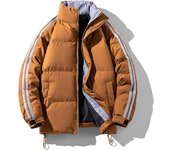 Hombres Espesar Cálido Parka Abrigo Chaqueta Hombre Invierno Algodón Acolchado Chaqueta Moda Abrigo M