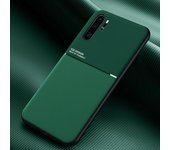 Funda magnética de cuero para Huawei P30 Pro Lite P20 P40 Honor 20 10 8X 10X Lite P30Pro P30Lite P20Lite cubiertas de placa de Metal integradas For Huawei P40 negro