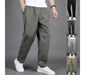Pantalones De Rugby Informales De Trabajo Elásticos Para Hombre Pantalones Pantalones De Rugby Inteligentes Xl-6xl XL gris oscuro
