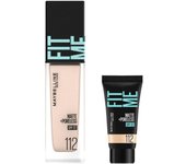 Mayblin Fit Foundation Leno 30ml + Mini Foundation 5ml set, 112 Natural ivory, 1 set Korean popular cosmetics