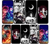 Para Samsung Galaxy S24 S23 iPhone 16 15 14 Xiaomi Redmi Note 13 12 11 Plus 9 Pro Max X XR Funda para teléfono Kamado Tanjiro Demon Slayer Kokushibo OPPO Huawei for Huawei Y7 2019 bolo