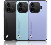 Funda de cuero simple para VIVO IQOO Z9 Turbo Z8 Z8X Z7X Z7 IQOO Neo 9 8 7 5 5S IQOO 12 Pro 11 9 Pro Funda protectora rígida de lujo para teléfono For IQOO 12 Pro blanco