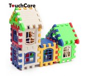 Conjuntos de engranajes de plástico para bebés, engranajes de plástico para niños, bloques de construcción de casas para niños, juguete educativo de construcción as picture