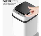 Silencio inteligente cubo de basura automático hogar electrónico A One Size